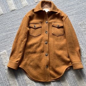 Aritzia Wilfred Free GANNA jacket, dark mustard, small